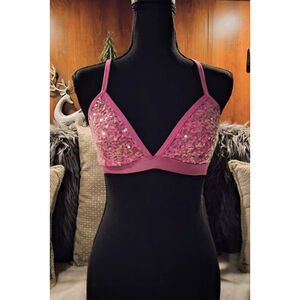 PINK Victoria's Secret Sequined Bralette